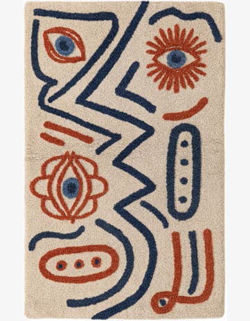 5' 1 x 8' Handtufted Wool Rug