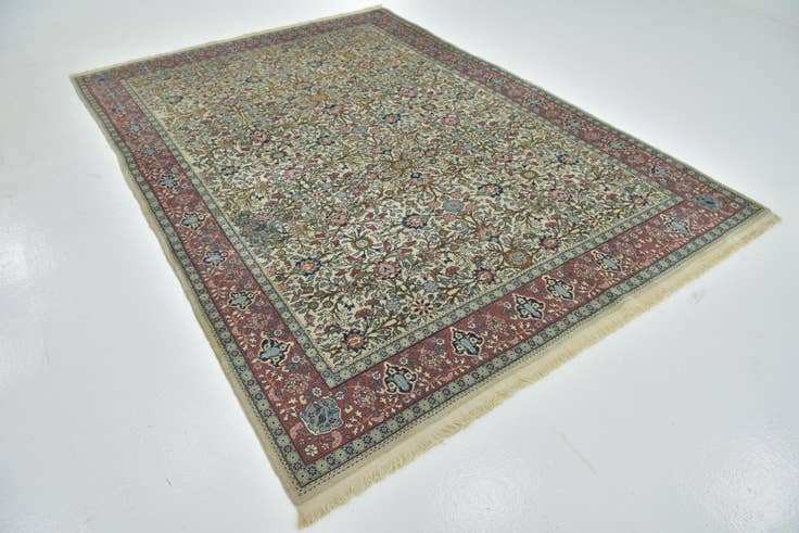 Detail image of 6' 9 x 9' 5 Hand Knotted Hereke Oriental Wool Rug