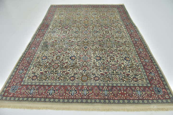 6' 9 x 9' 5 Hand Knotted Hereke Oriental Wool Rug