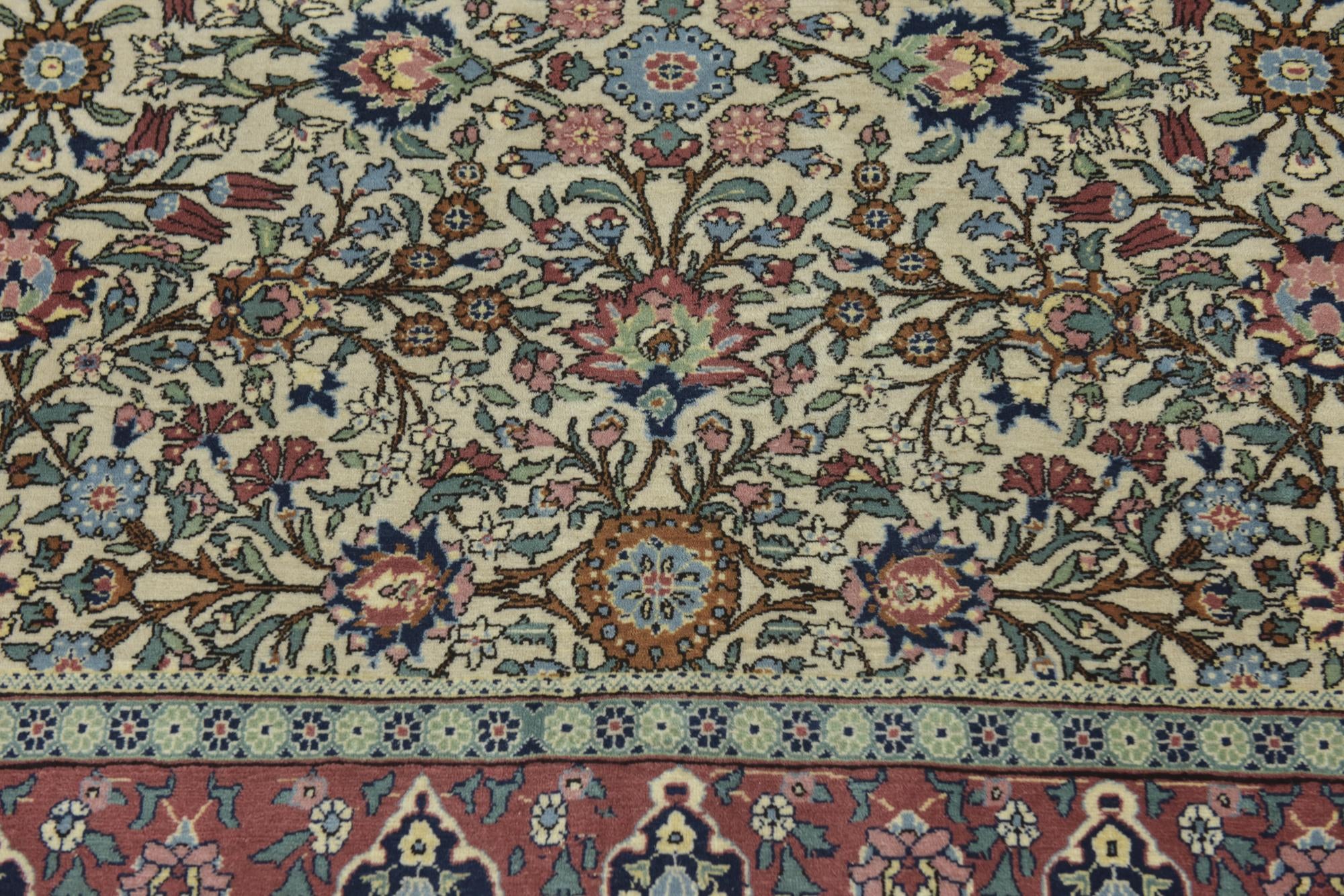 6' 9 x 9' 5 Hand Knotted Hereke Oriental Wool Rug