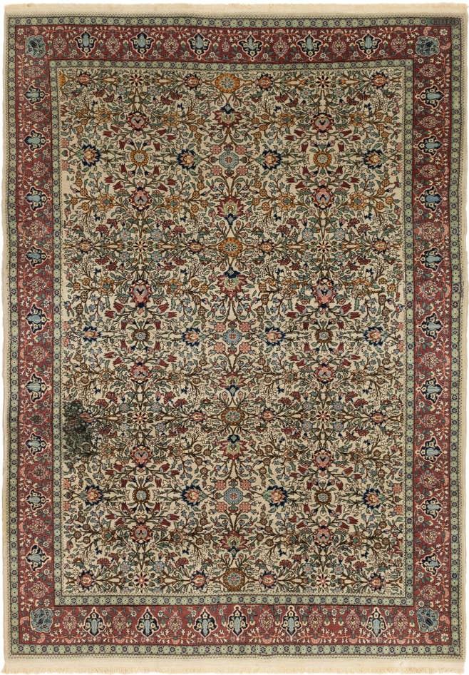 Detail image of 6' 9 x 9' 5 Hand Knotted Hereke Oriental Wool Rug