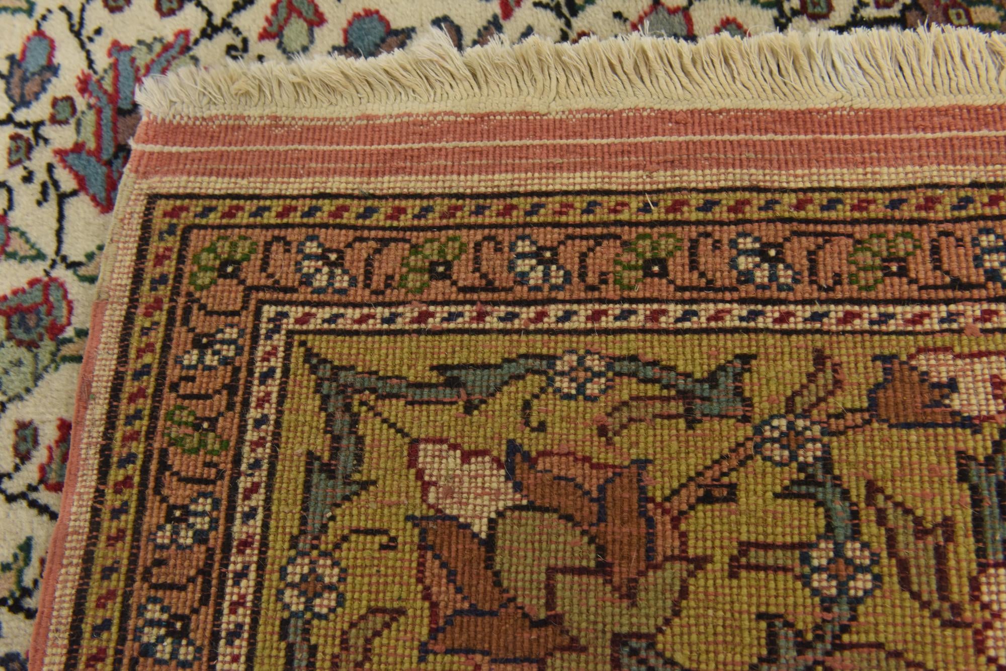6' 6 x 10' 2 Hand Knotted Hereke Wool Rug