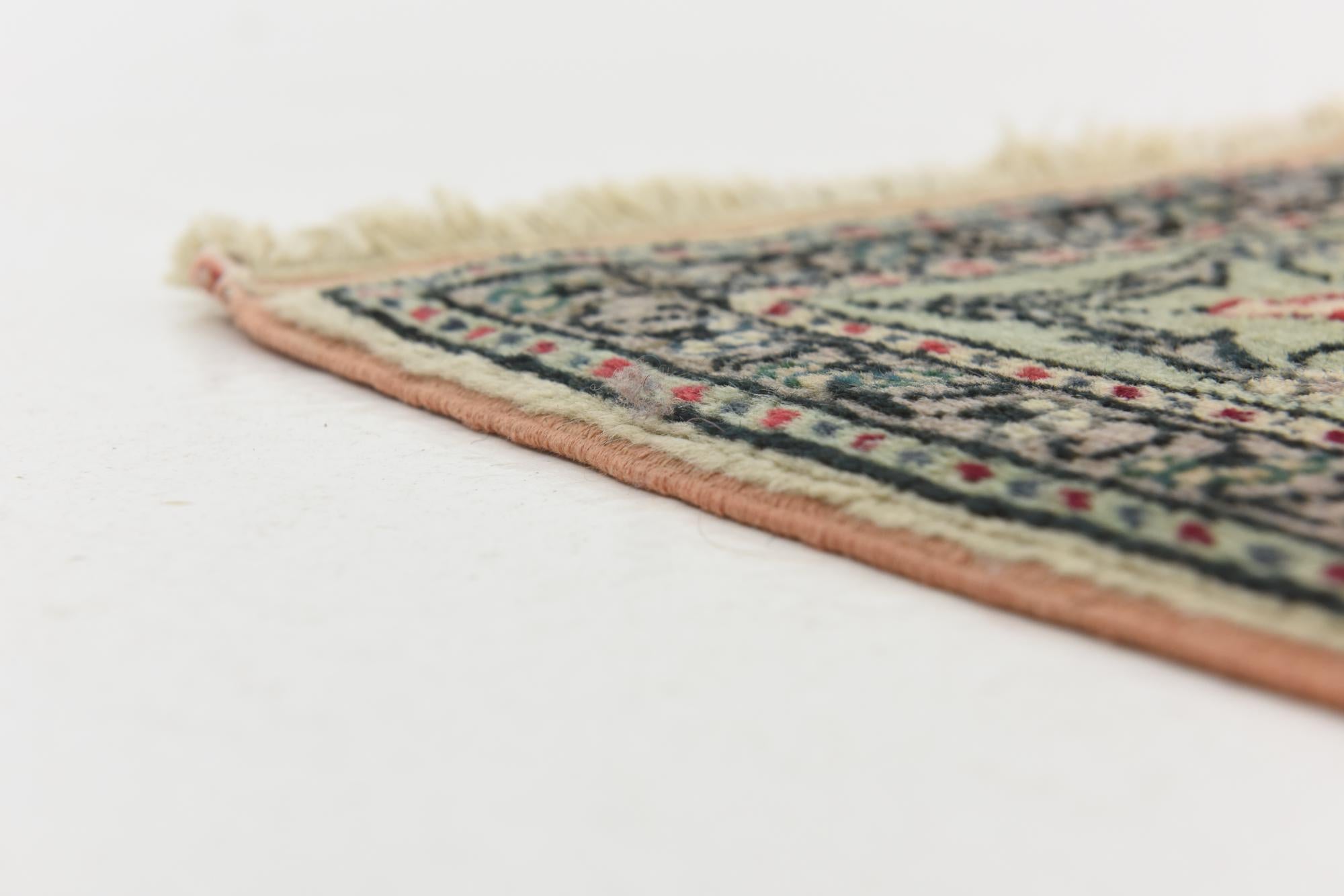 6' 6 x 10' 2 Hand Knotted Hereke Wool Rug