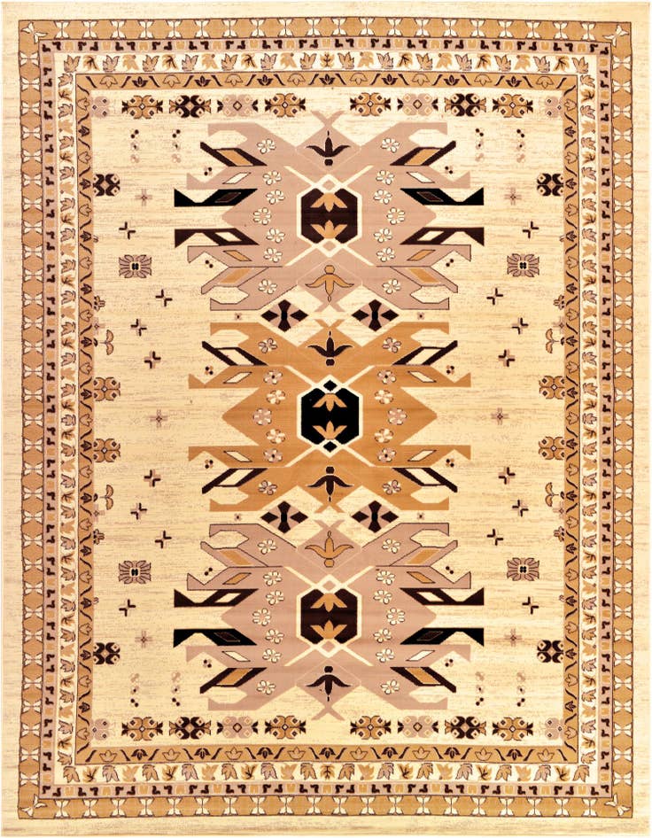 Detail image of 10' x 13' Heriz Design Rug