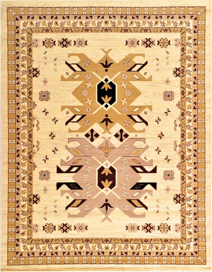 Detail image of 7' 10 x 10' Heriz Design Rug