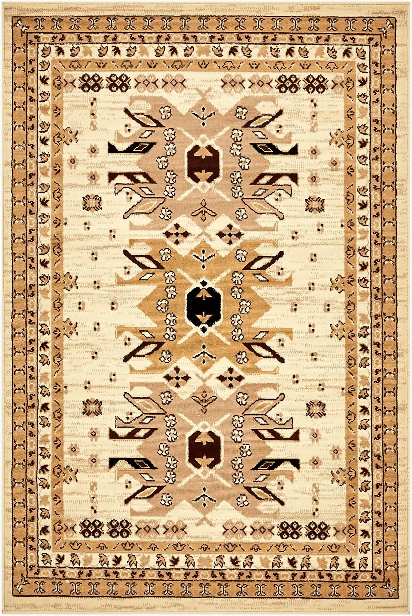4' x 6' Heriz Design Rug