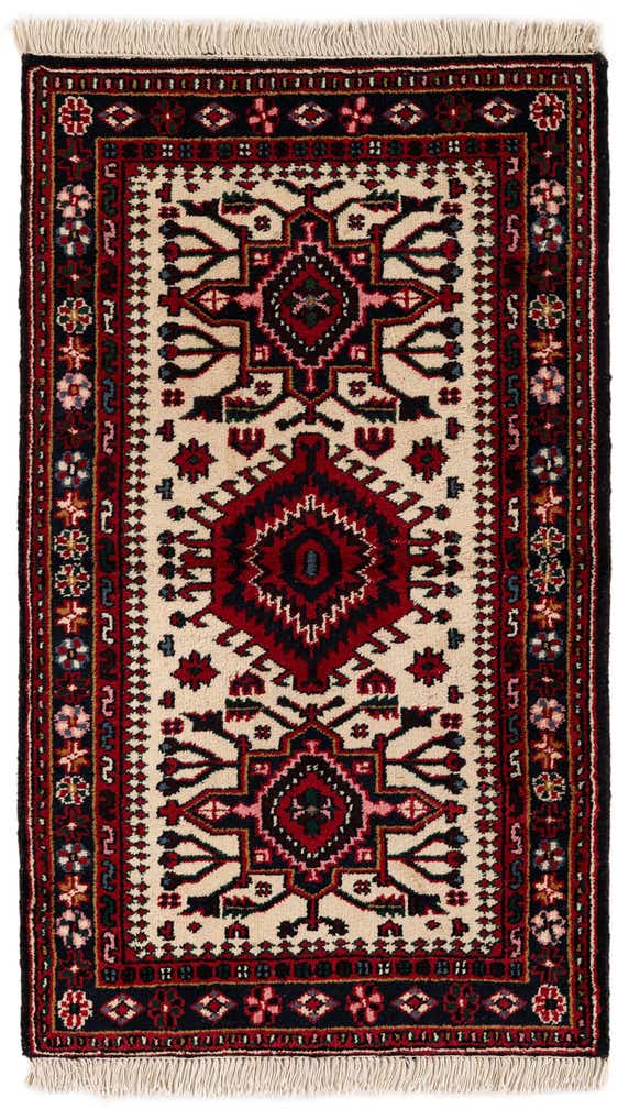 3' 1 x 5' 2 Hand Knotted Heriz Wool Rug