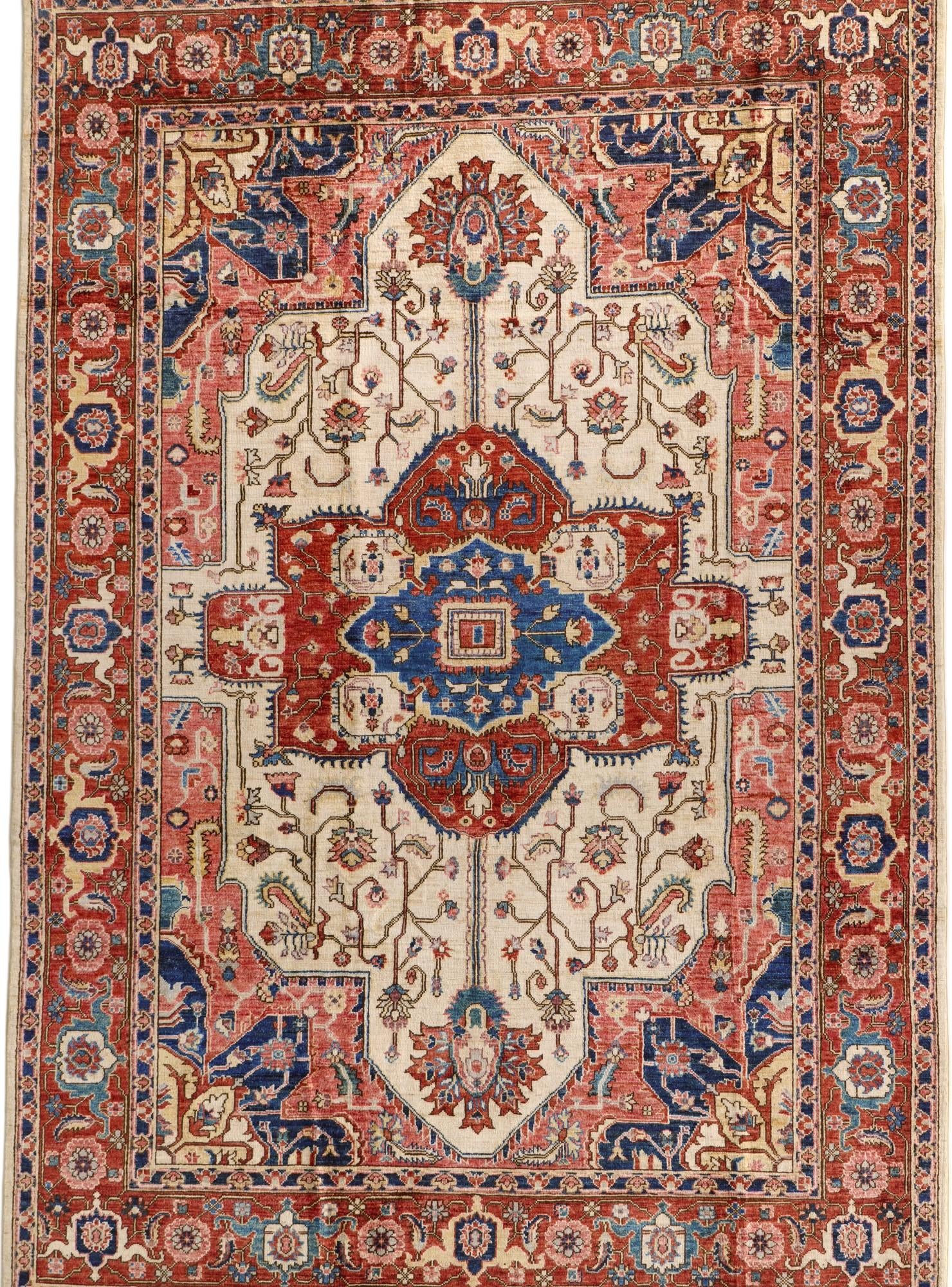 6' 8 x 9' 10 Hand Knotted Heriz Rug