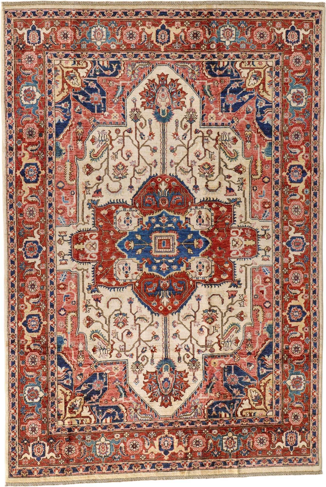 6' 8 x 9' 10 Hand Knotted Heriz Rug