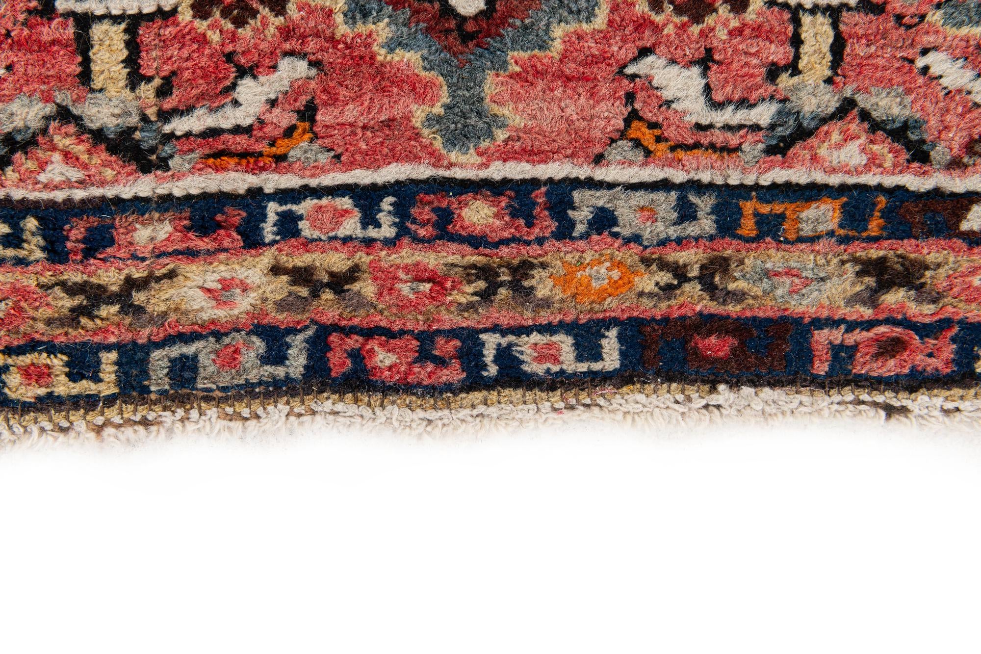 2' 4 x 3' 11 Hand Knotted Hossainabad Wool Rug