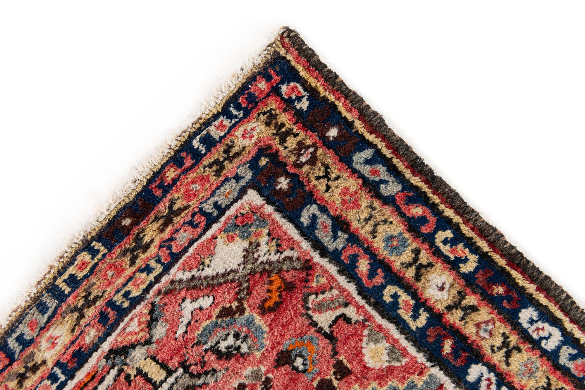 2' 4 x 3' 11 Hand Knotted Hossainabad Wool Rug