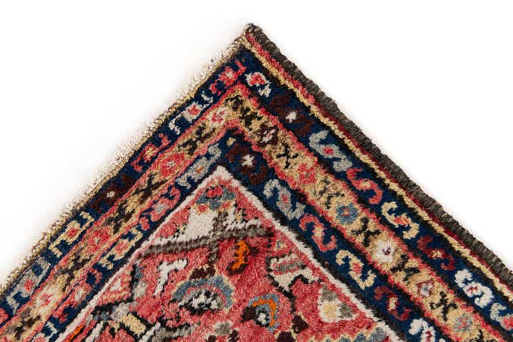 2' 4 x 3' 11 Hand Knotted Hossainabad Wool Rug
