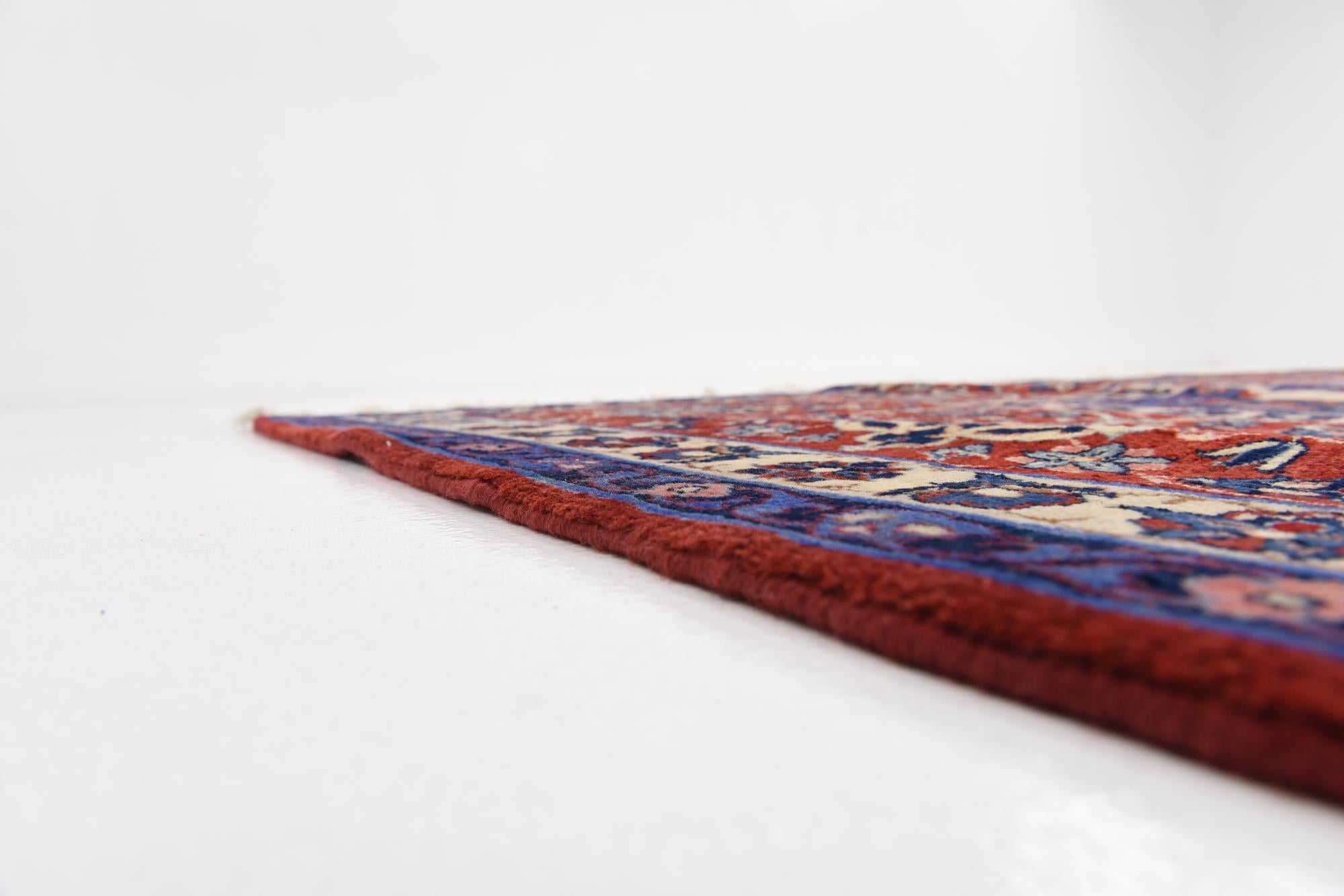 9' 6 x 13' Hand Knotted Isfahan Persian Wool Rug