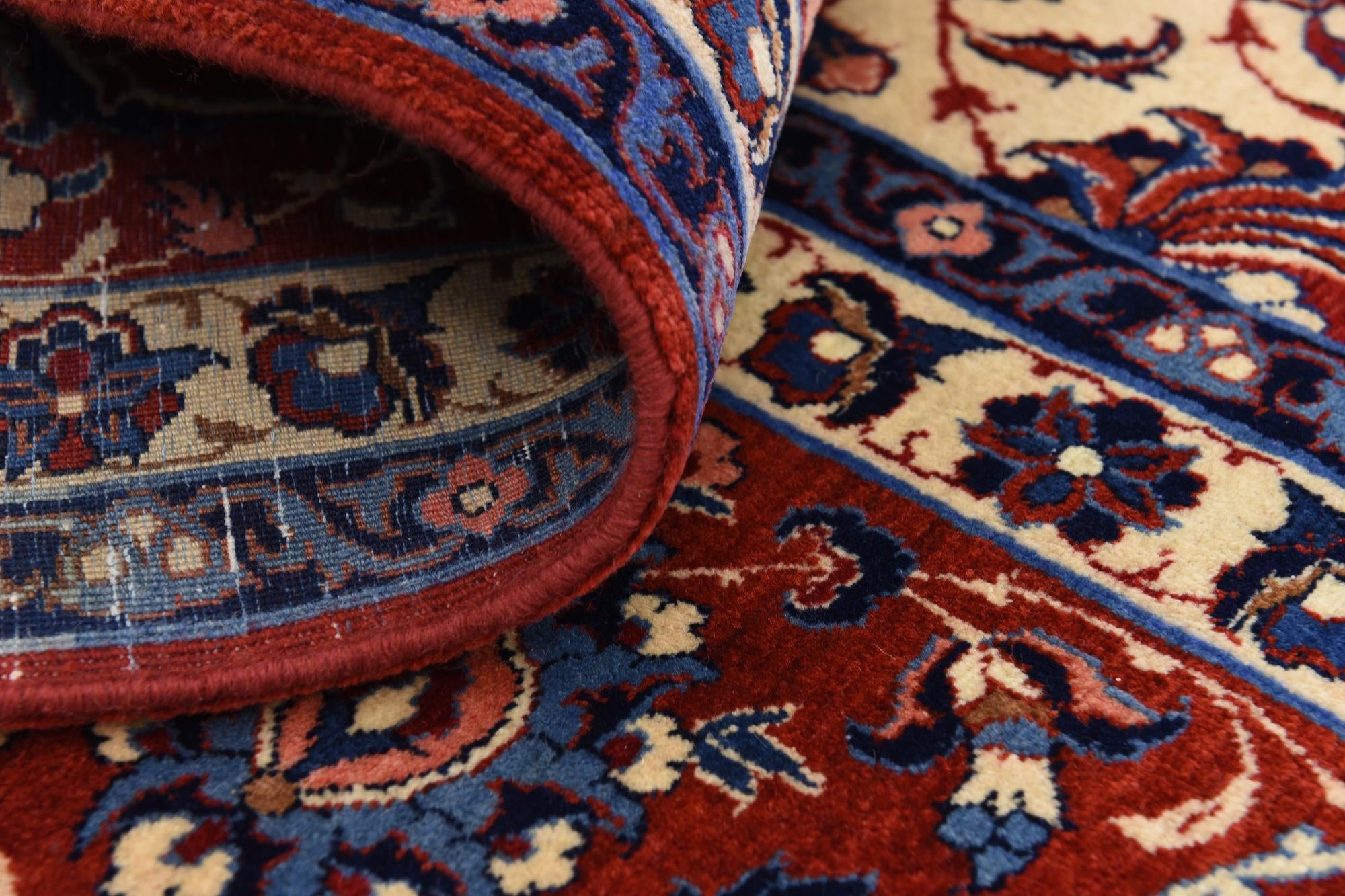 9' 6 x 13' Hand Knotted Isfahan Persian Wool Rug