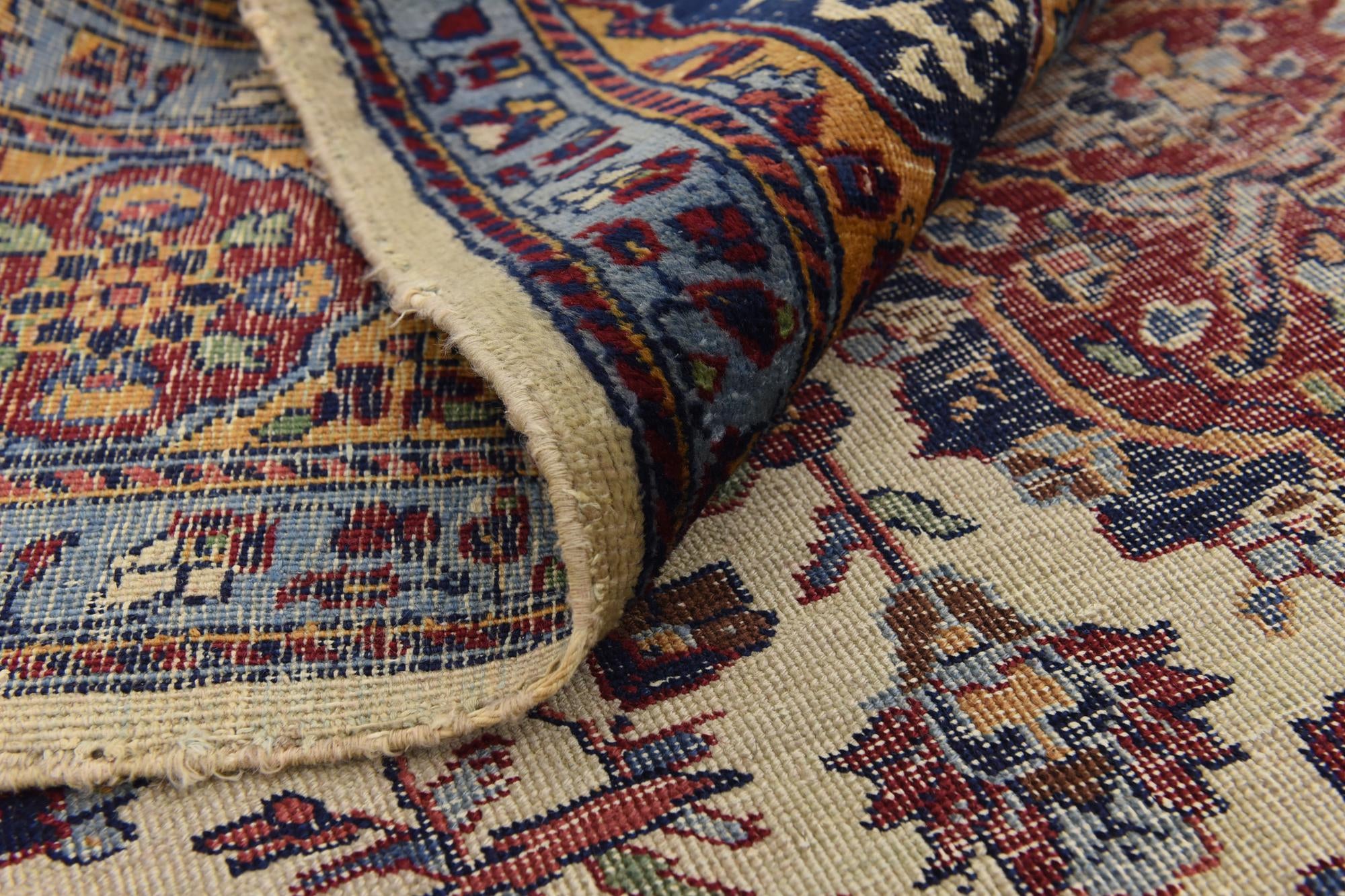 6' 4 x 9' 2 Hand Knotted Isfahan Persian Wool Rug