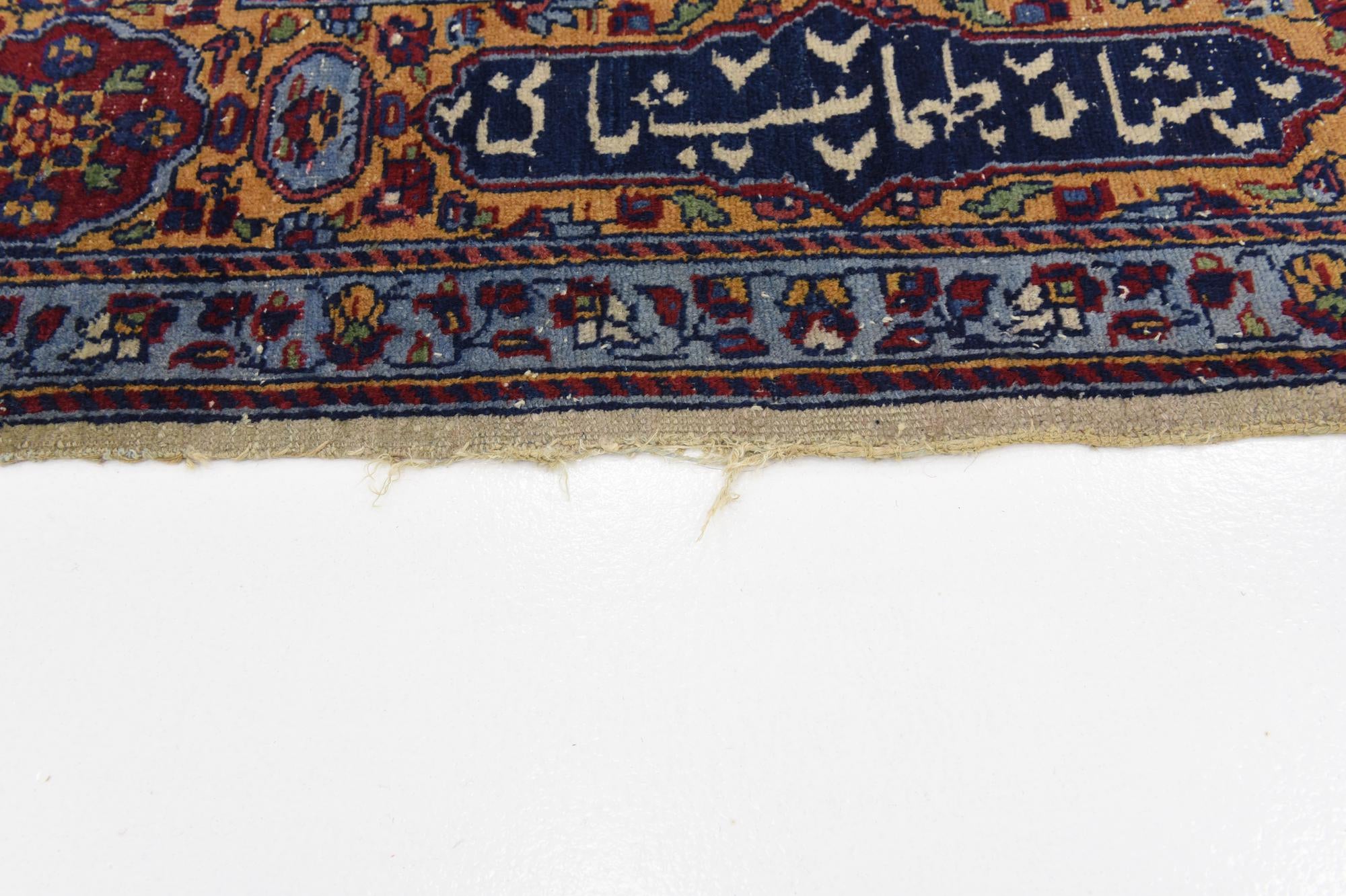 6' 4 x 9' 2 Hand Knotted Isfahan Persian Wool Rug