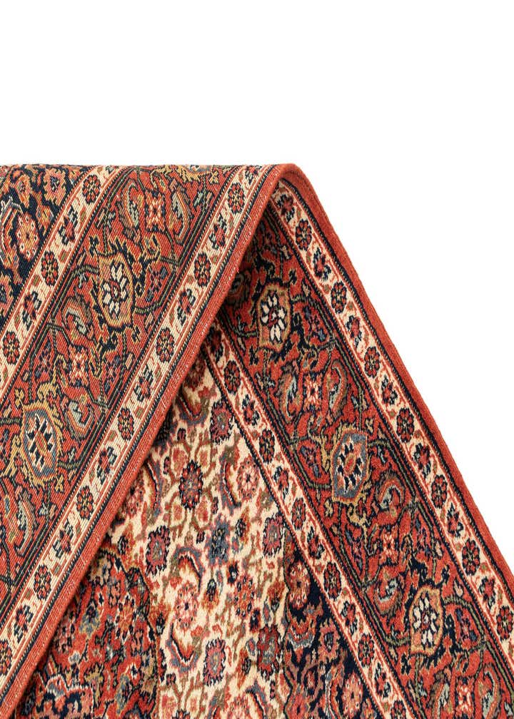 4' 5 x 6' 1 Hand Knotted Isfahan Wool Rug