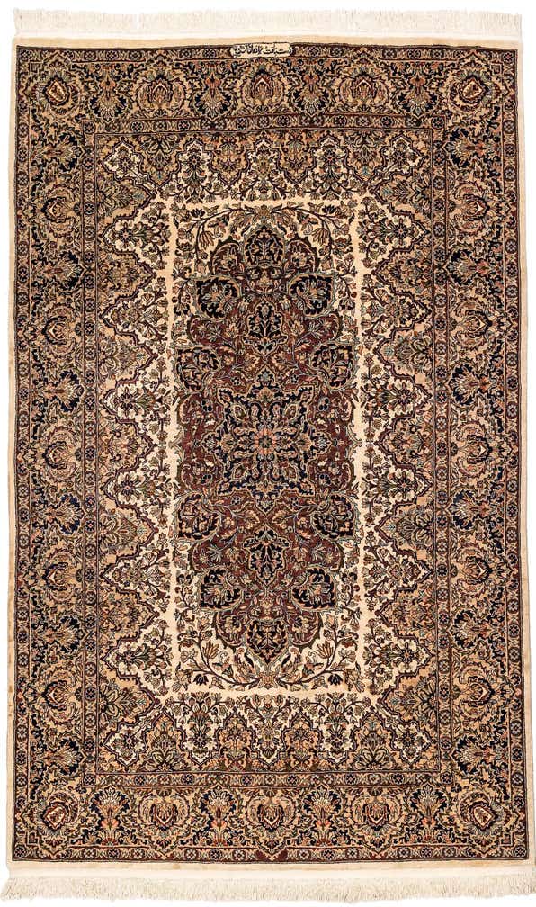6' x 9' 10 Hand Knotted Isfahan Oriental Rug