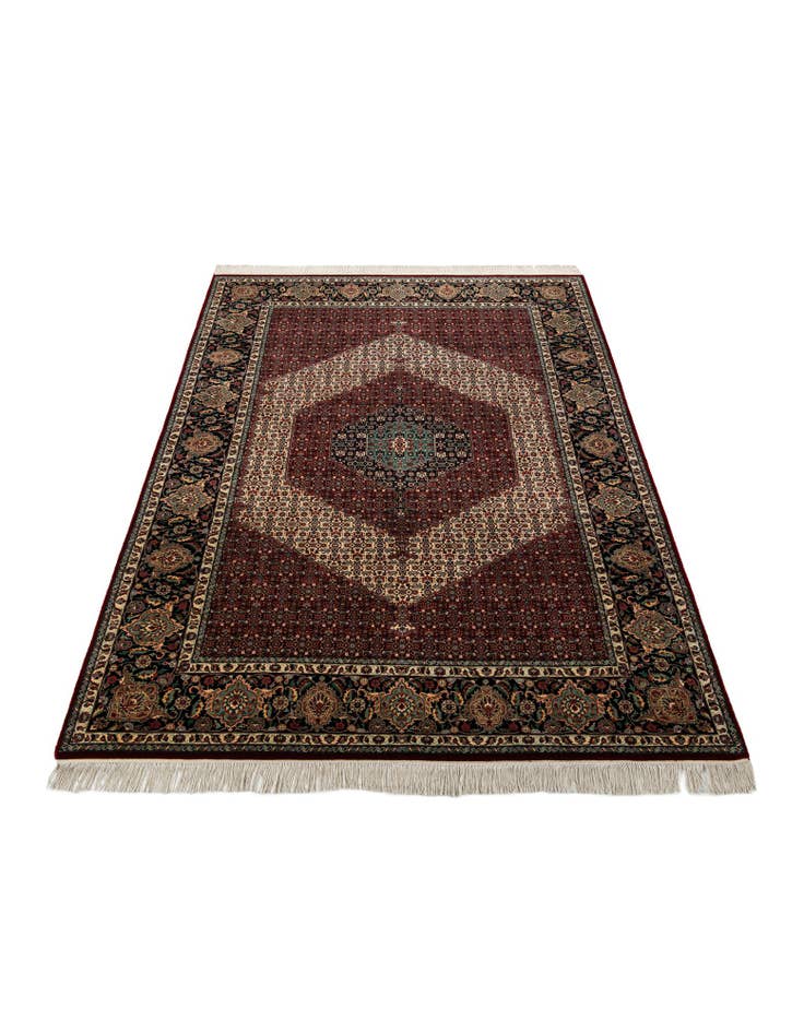 Detail image of 7' 1 x 10' 2 Hand Knotted Isfahan Oriental Wool Rug