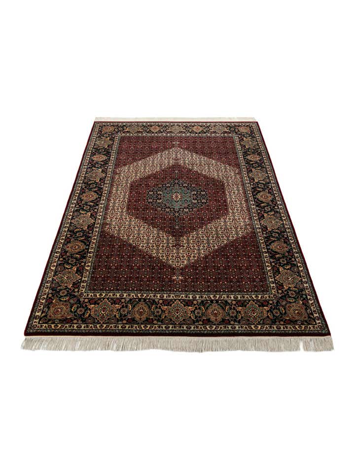 7' 1 x 10' 2 Hand Knotted Isfahan Oriental Wool Rug