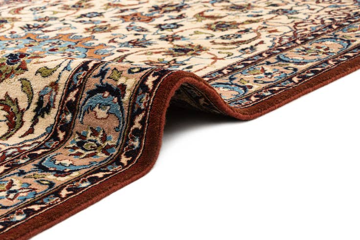 Detail image of 120cm x 190cm anudado a mano Isfahan Alfombra Oriental Lana