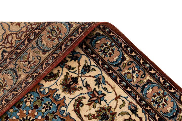120cm x 190cm anudado a mano Isfahan Alfombra Oriental Lana
