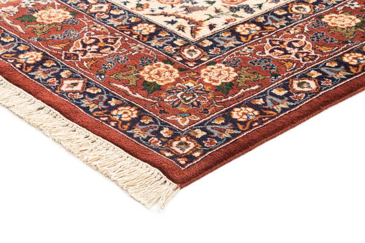 6' 8 x 9' 2 Hand Knotted Isfahan Oriental Wool Rug