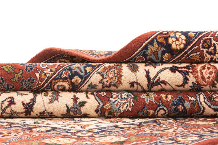 Detail image of 6' 8 x 9' 2 Hand Knotted Isfahan Oriental Wool Rug