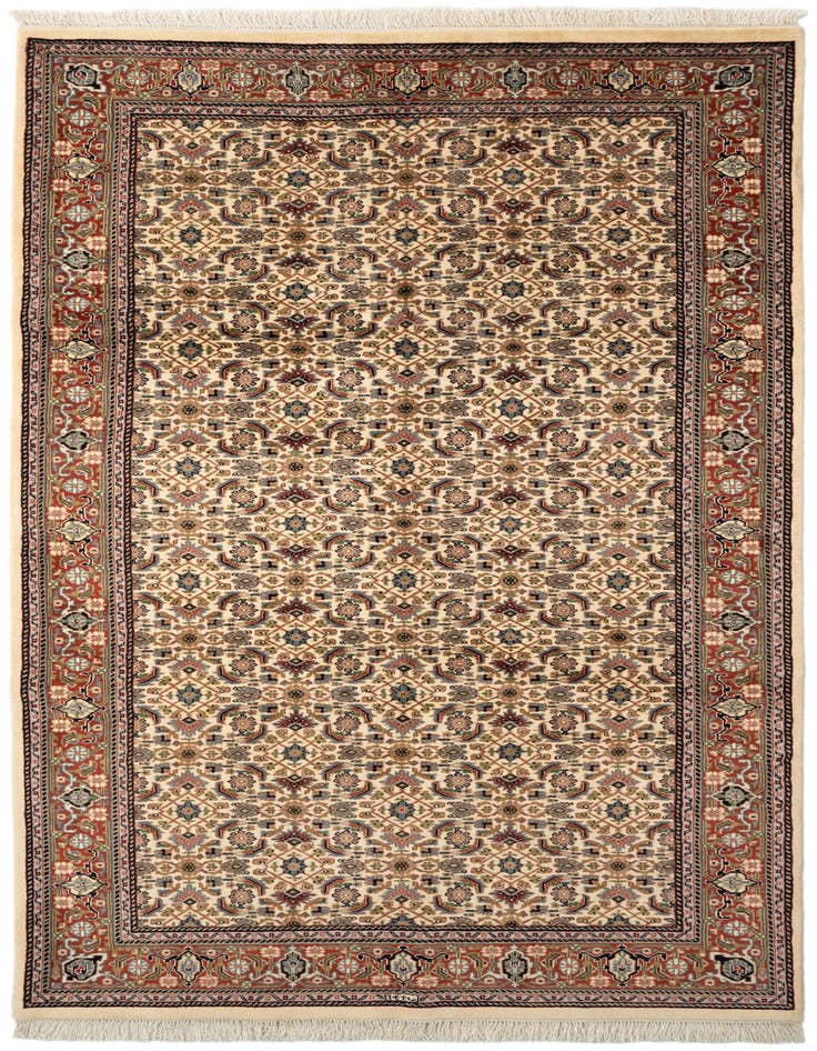 Detail image of 5' 9 x 10' 6 Hand Knotted Isfahan Wool Rug