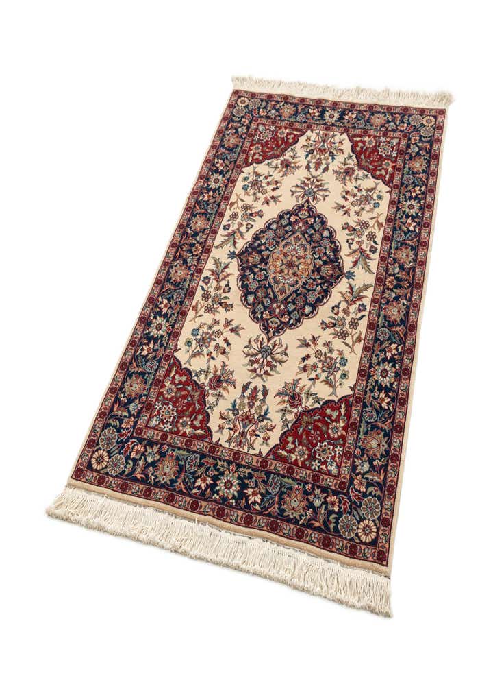 3' 4 x 5' 4 Hand Knotted Isfahan Oriental Wool Rug