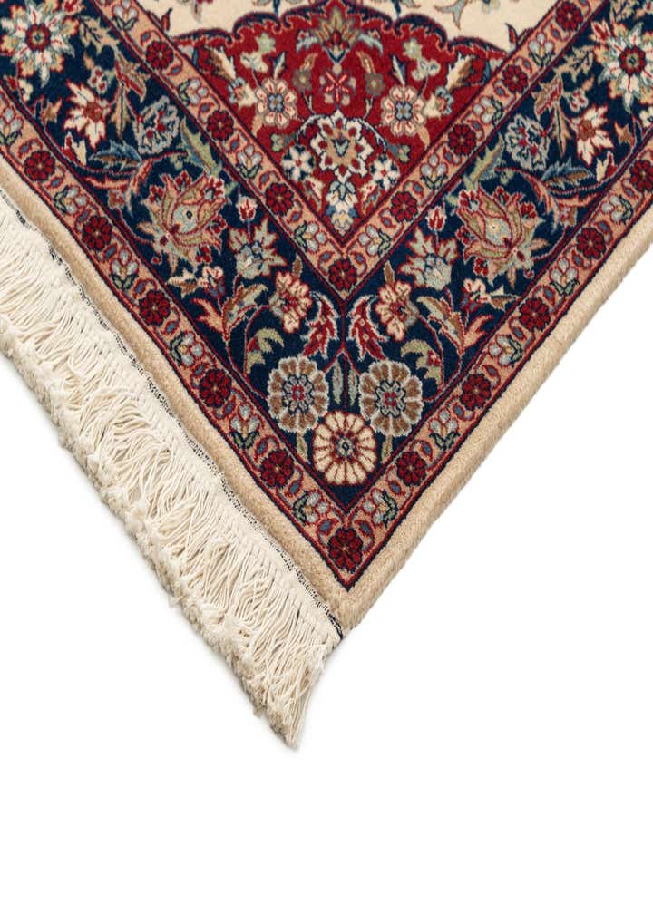 3' 4 x 5' 4 Hand Knotted Isfahan Oriental Wool Rug