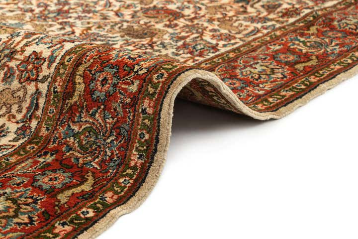 4' x 6' 1 Hand Knotted Isfahan Oriental Wool Rug