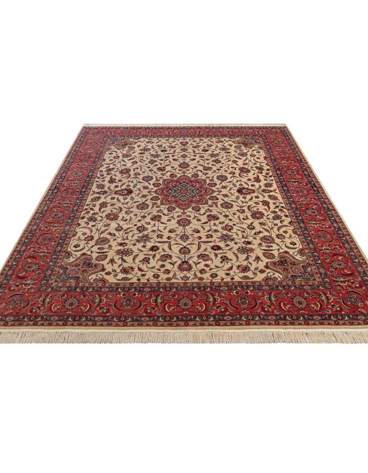 Detail image of 8' 2 x 10' 3  Hand Knotted Isfahan Wool Rug