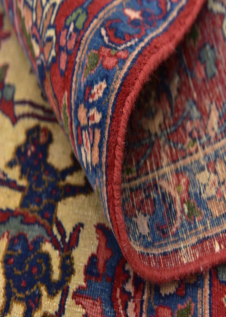 8' 7 x 11' 4 Hand Knotted Isfahan Persian Wool Rug