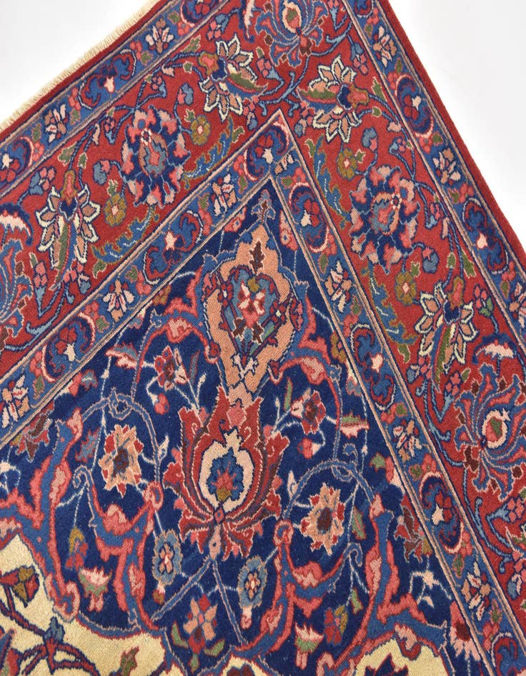 Detail image of 8' 7 x 11' 4 Hand Knotted Isfahan Persian Wool Rug