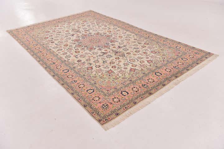6' 5 x 10' 2 Hand Knotted Isfahan Persian Rug