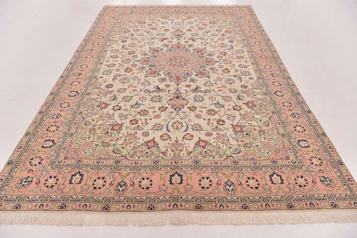 6' 5 x 10' 2 Hand Knotted Isfahan Persian Rug