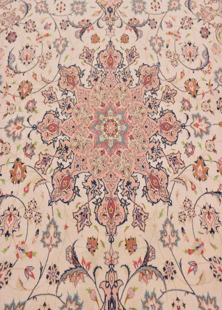 6' 5 x 10' 2 Hand Knotted Isfahan Persian Rug