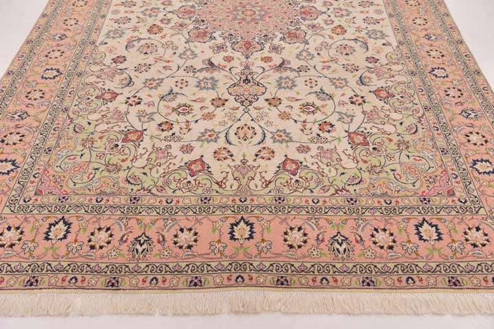 6' 5 x 10' 2 Hand Knotted Isfahan Persian Rug