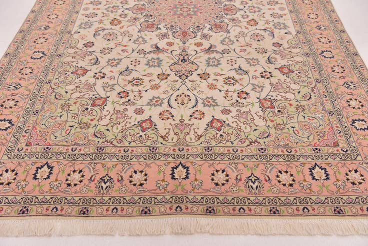 Detail image of 6' 5 x 10' 2 Hand Knotted Isfahan Persian Rug