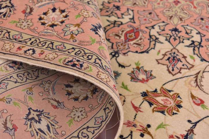 6' 5 x 10' 2 Hand Knotted Isfahan Persian Rug