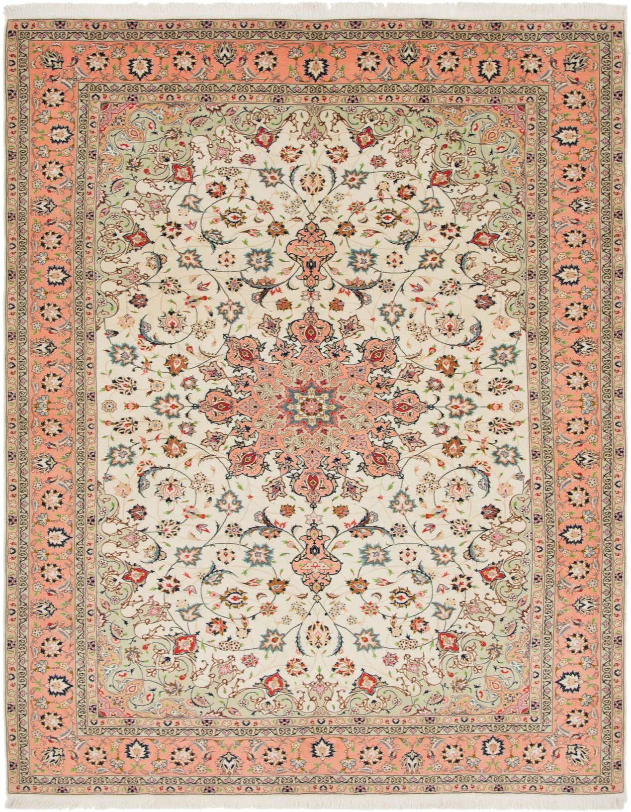 6' 5 x 10' 2 Hand Knotted Isfahan Persian Rug