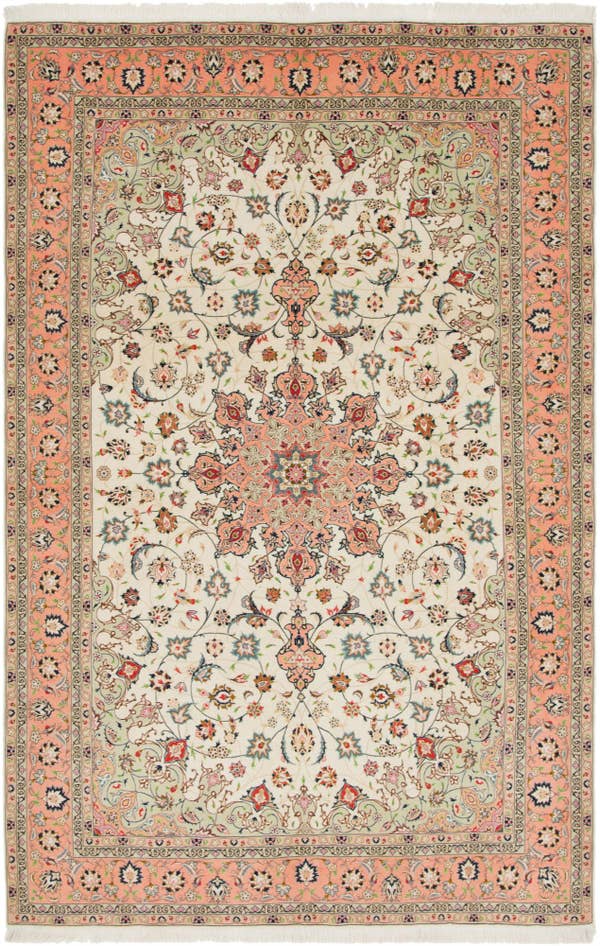 Detail image of 6' 5 x 10' 2 Hand Knotted Isfahan Persian Rug