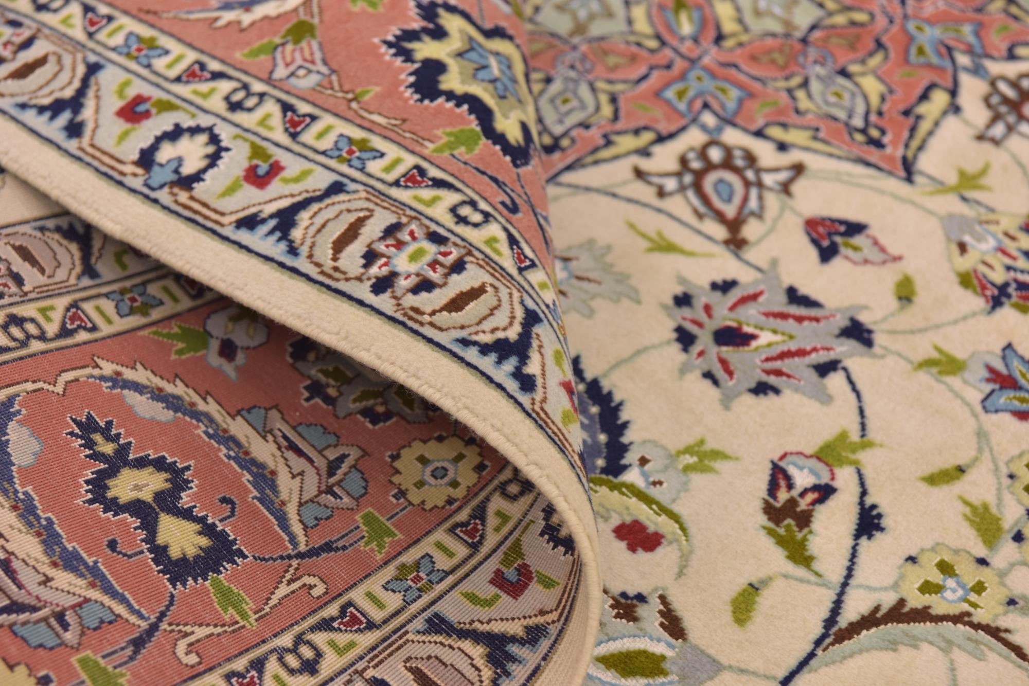 6' 5 x 9' 8 Hand Knotted Isfahan Persian Rug