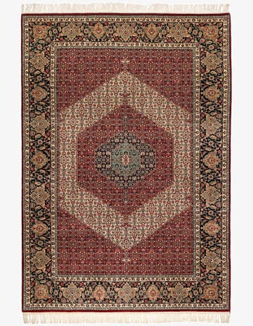 7' 1 x 10' 2 Hand Knotted Isfahan Oriental Wool Rug