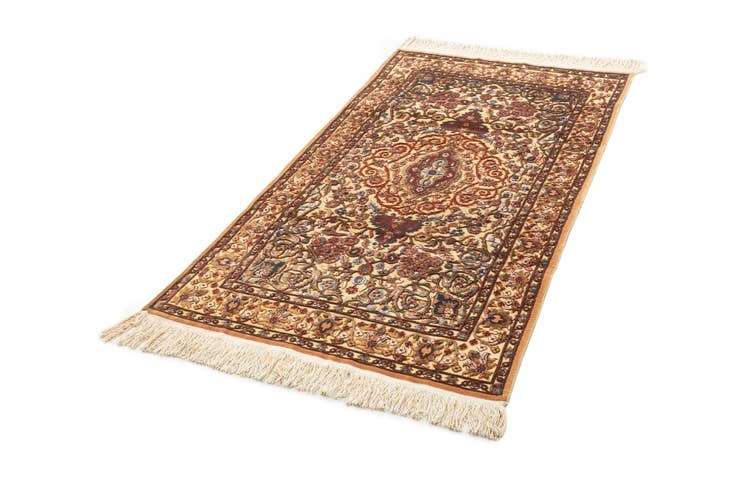 Detail image of 3' 6 x 6' Hand Knotted Jaipur Agra Wool Rug