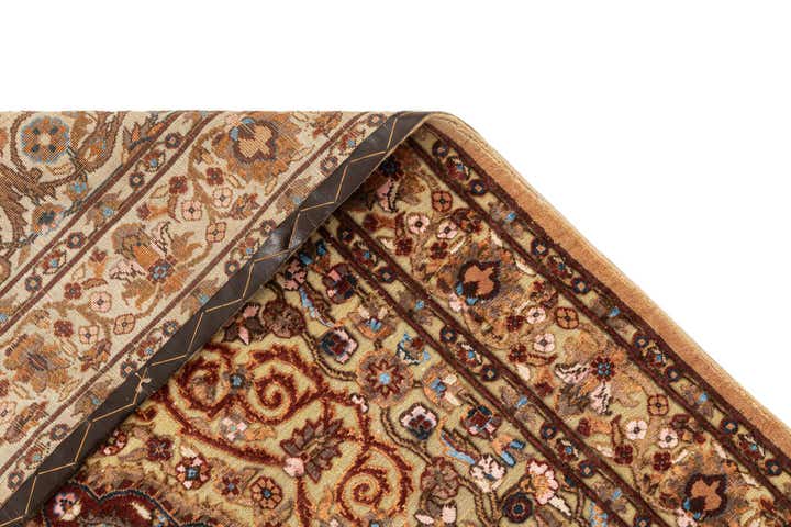 3' 6 x 6' Hand Knotted Jaipur Agra Wool Rug