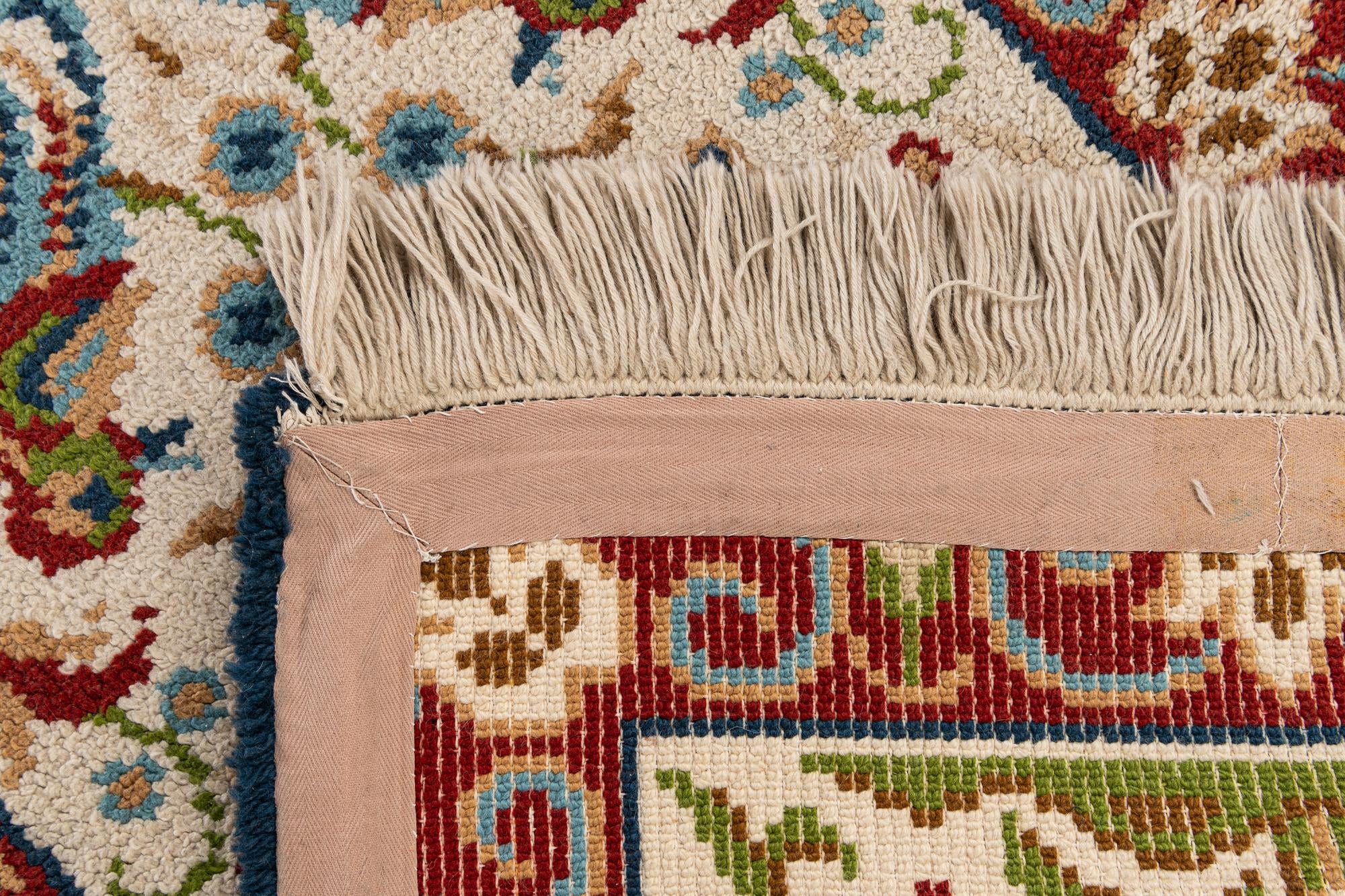 2' 10 x 4' 10 Hand Knotted Jaipur Agra Wool Rug