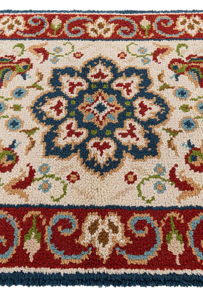 2' 10 x 4' 10 Hand Knotted Jaipur Agra Wool Rug
