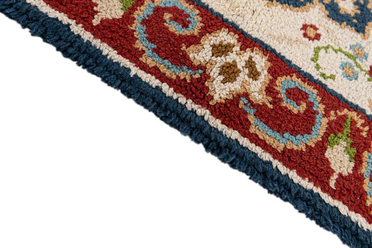 Detail image of 2' 10 x 4' 10 Hand Knotted Jaipur Agra Wool Rug